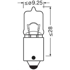 Bec 12v h6w original set 10 buc osram