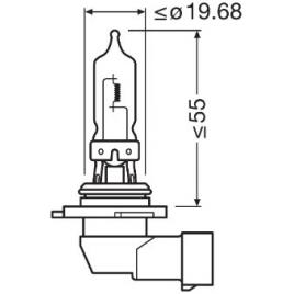 Bec 12v hb3 60 w original blister 1 buc osram
