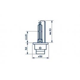 Bec xenon 85v d2s 4000 k narva