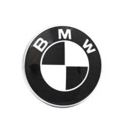 Emblema bmw alb cu negru (dimensiune emblema: 82mm)