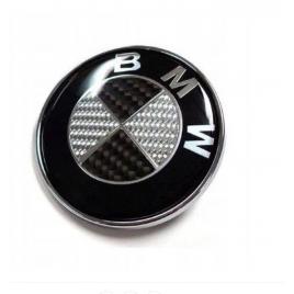 Emblema bmw negru cu carbon (dimensiune emblema: 82mm)