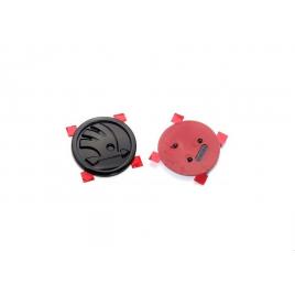Emblema skoda capota sau portbagaj 90mm neagra