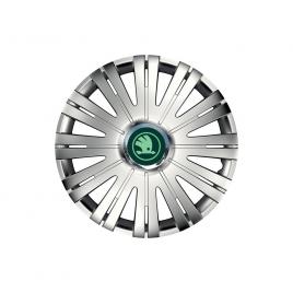 Set 4 capace roti autohelix msa® potrivite jantelor de 15 inch, pentru skoda
