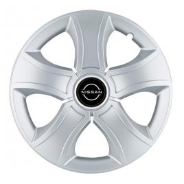Set 4 capace roti bis gri r15, pentru nissan nou