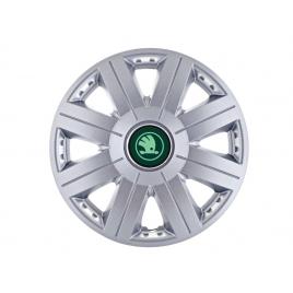 Set 4 capace roti autohelix msa® potrivite jantelor de 16 inch, pentru skoda