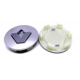 Set 2 capacele roti gri 57mm pentru jante aliaj renault