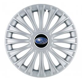 Set 4 capace roti, potrivite jantelor de r14, pentru subaru, model dino cromat