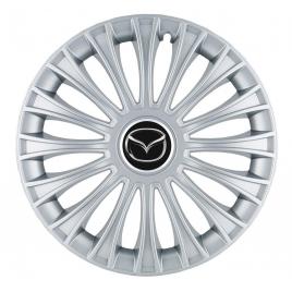 Set 4 capace roti, potrivite jantelor de r14, pentru mazda, model dino cromat