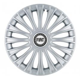 Set 4 capace roti, potrivite jantelor de r14, pentru fiat, model dino cromat