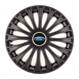 Set 4 capace roti, potrivite jantelor de r14, pentru ford, model dino negru