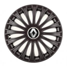 Set 4 capace roti, potrivite jantelor de r14, pentru renault, model dino negru