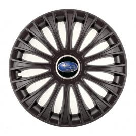 Set 4 capace roti, potrivite jantelor de r14, pentru subaru, model dino negru