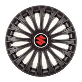 Set 4 capace roti, potrivite jantelor de r14, pentru suzuki, model dino negru
