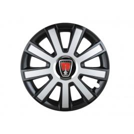 Set 4 capace roti flash gri-negru r14 pentru gama auto range rover