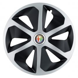 Set 4 capace roti roco gri-negru r17 pentru gama auto alfa romeo