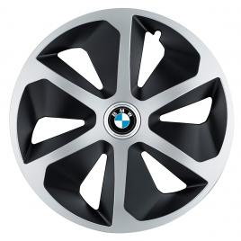 Set 4 capace roti roco gri-negru r17 pentru gama auto bmw