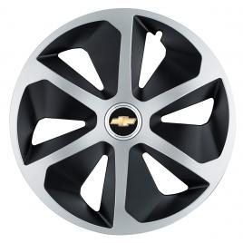 Set 4 capace roti roco gri-negru r17 pentru gama auto chevrolet
