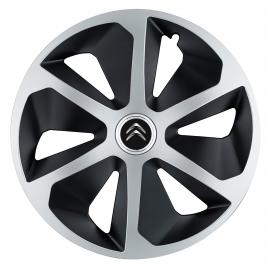 Set 4 capace roti roco gri-negru r17 pentru gama auto citroen