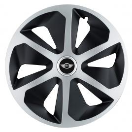 Set 4 capace roti roco gri-negru r17 pentru gama auto mini
