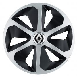 Set 4 capace roti roco gri-negru r17 pentru gama auto renault