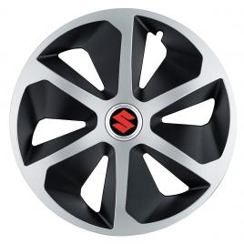 Set 4 capace roti roco gri-negru r17 pentru gama auto suzuki