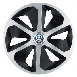 Set 4 capace roti roco gri-negru r17 pentru gama auto volkswagen