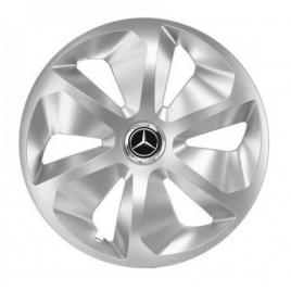 Set 4 capace roti roco gri r15, pentru mercedes-benz
