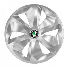 Set 4 capace roti roco gri r14, pentru skoda
