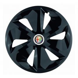 Set 4 capace roti roco negru r14, pentru alfa romeo, model roco negru