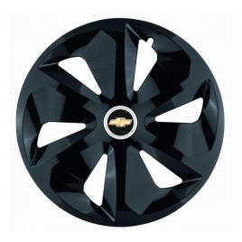 Set 4 capace roti roco negru r15, pentru chevrolet, model roco negru