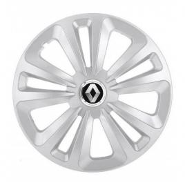 Set 4 capace roti terra gri r15 pentru renault