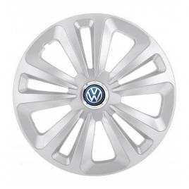 Set 4 capace roti terra gri r15 pentru volkswagen