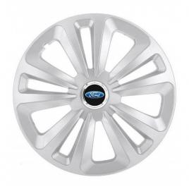 Set 4 capace roti terra gri r14, pentru ford