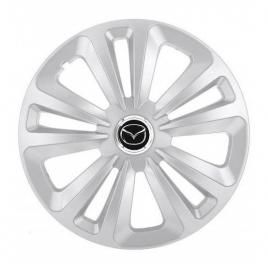 Set 4 capace roti terra gri r14, pentru mazda