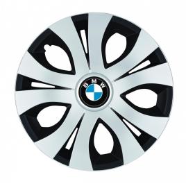 Set 4 capace roti top gri-negru r14, compatibil cu bmw