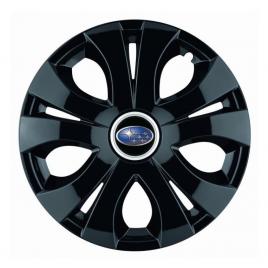 Set 4 capace roti top negru r15, compatibil cu subaru