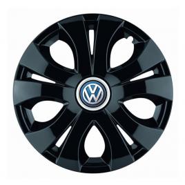 Set 4 capace roti top negru r16, compatibil cu volkswagen