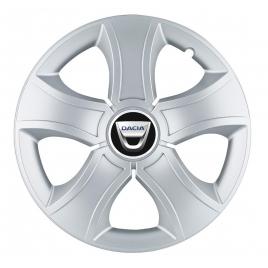 Set 4 capace roti bis gri r16, pentru dacia