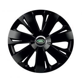 Set 4 capace roti negre cu inel cromat energy r16 pentru gama auto land rover