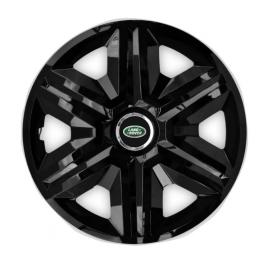 Set 4 capace roti hubcaps fast black r14 pentru gama auto land rover