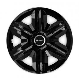 Set 4 capace roti hubcaps fast black r15 pentru gama auto daewoo
