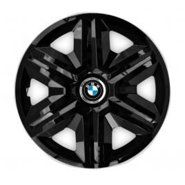 Set 4 capace roti hubcaps fast black r16 pentru gama auto bmw