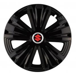 Set 4 capace roti glory negru r14 pentru gama auto suzuki