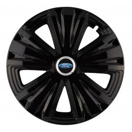 Set 4 capace roti glory negru r15 pentru gama auto ford