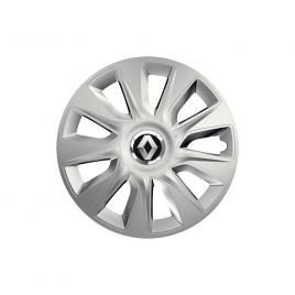 Set 4 capace roti cu inel cromat stratos r16 pentru gama auto renault