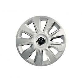 Set 4 capace roti cu inel cromat stratos r16 pentru gama auto ssangyoung