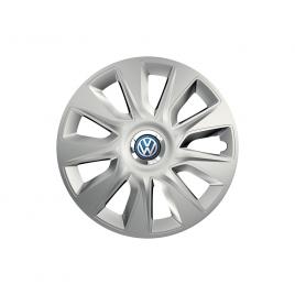 Set 4 capace roti cu inel cromat stratos r16 pentru gama auto volkswagen
