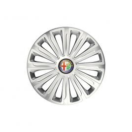 Set 4 capace roti cu inel cromat trend r14 pentru gama auto alfa romeo