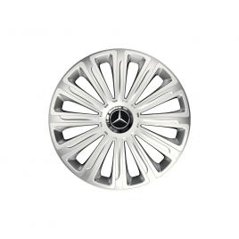 Set 4 capace roti cu inel cromat trend r15 pentru gama auto mercedes-benz