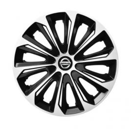 Set 4 capace roti extra strong silver r15 pentru gama auto nissan